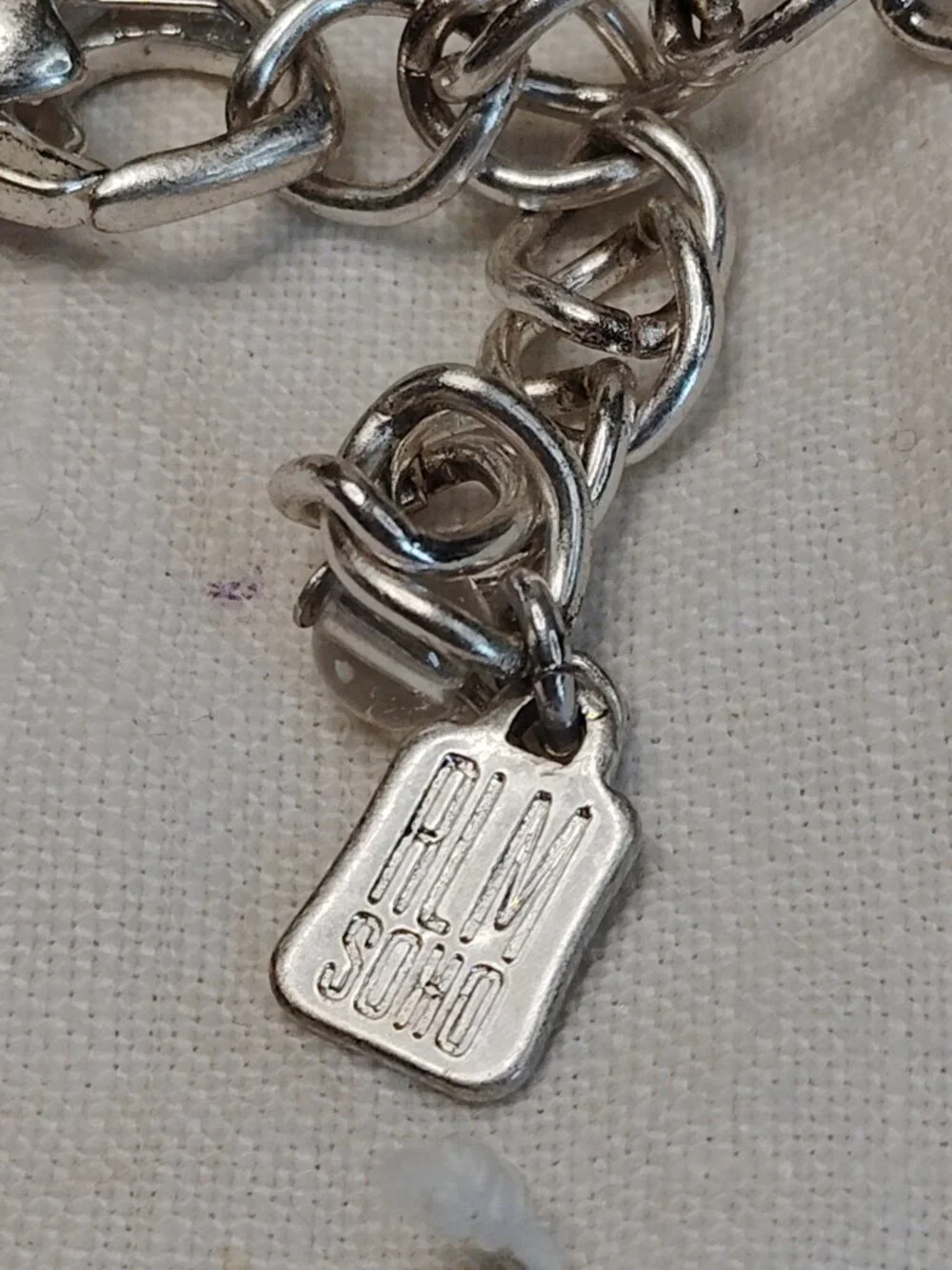 RLM Soho Leather Necklace – Silver Paddle Pendant